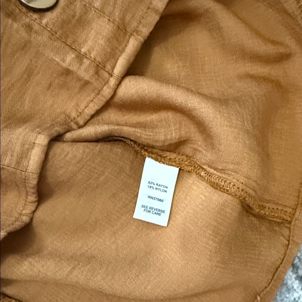 Cato Off-Shoulder Ruffled Blouse in Beautiful Rust Color - Picture 10 of 10